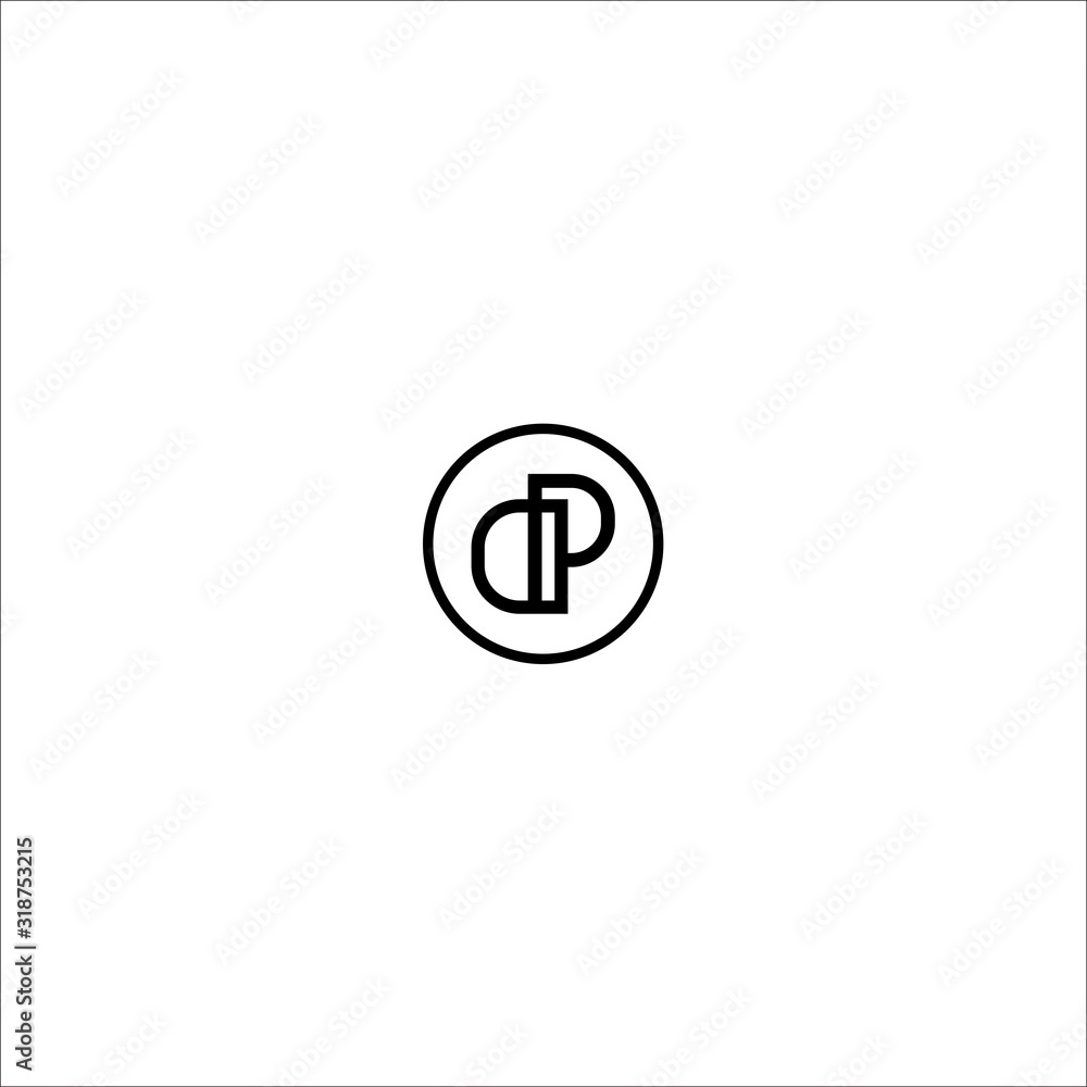 DP D P Logo Icon Design Vector