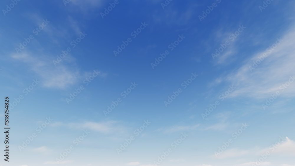 Obraz premium Cloudy blue sky abstract background, blue sky background with tiny clouds