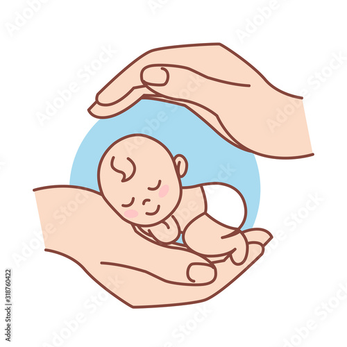 Newborn. Protection and Care for Baby