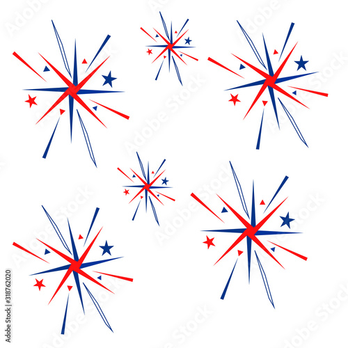 Pattern for Independence Day of US