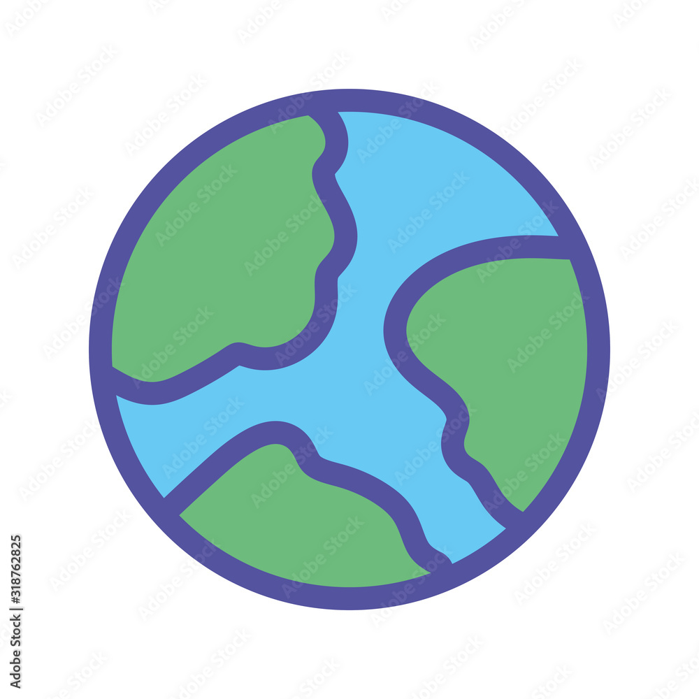 world planet map geography icon on white background world planet map geography icon on white background