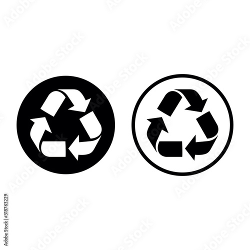 recycle icon, reuse icon