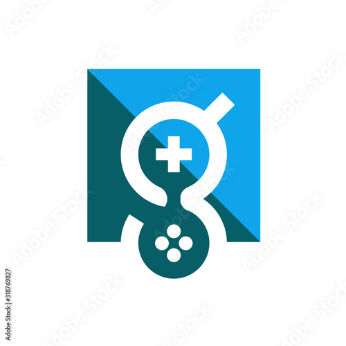  G letter logo game controller design