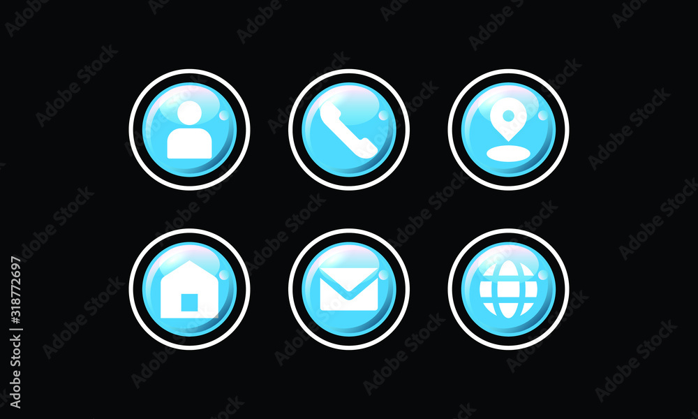Business icon design pack isolated on black background Business icon design pack isolated on black background