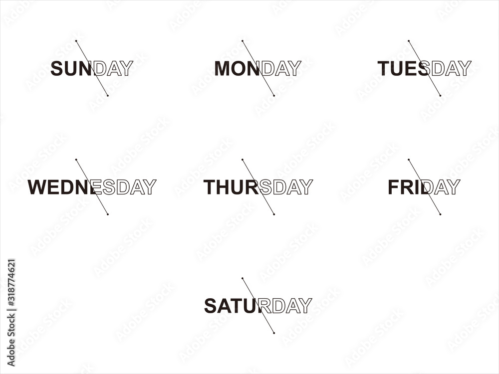 days typography light days typography light