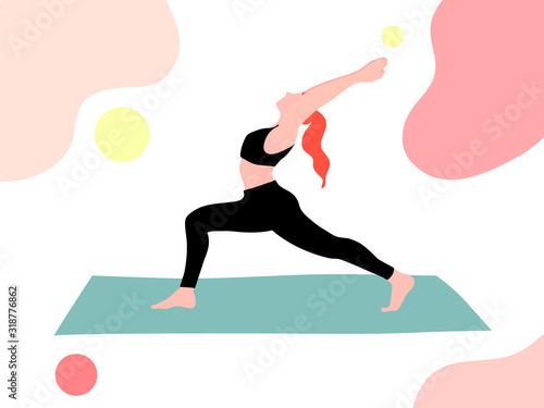 woman doing yoga for healthy lifestyle