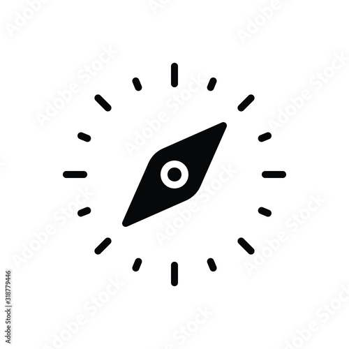 Black solid icon for orientation 