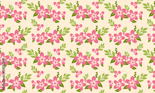 Wallpaper Mural Unique template for valentine, with beautiful leaf and flower background design. Torontodigital.ca
