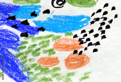 Abstract background, bright spots on a white background