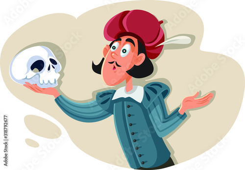 Hamlet Holding Skull Asking Existential Question photo