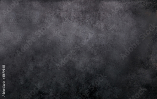 Old black background. Grunge texture. Dark wallpaper. Blackboard. Chalkboard