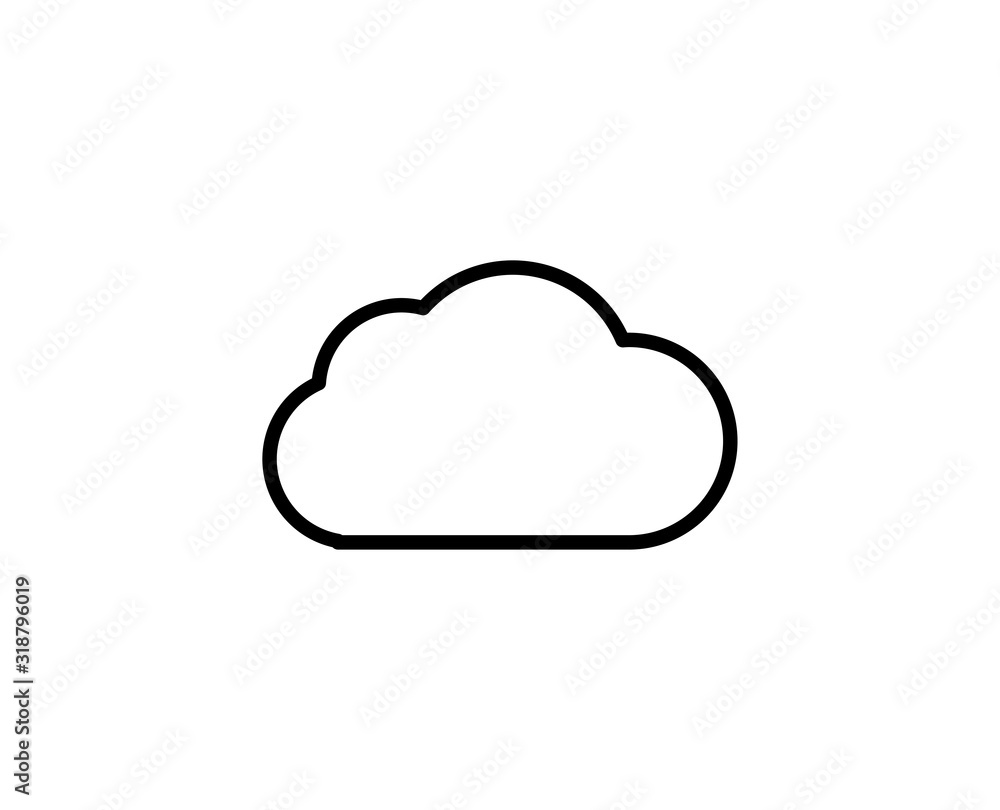 Flat line icon Flat line icon
