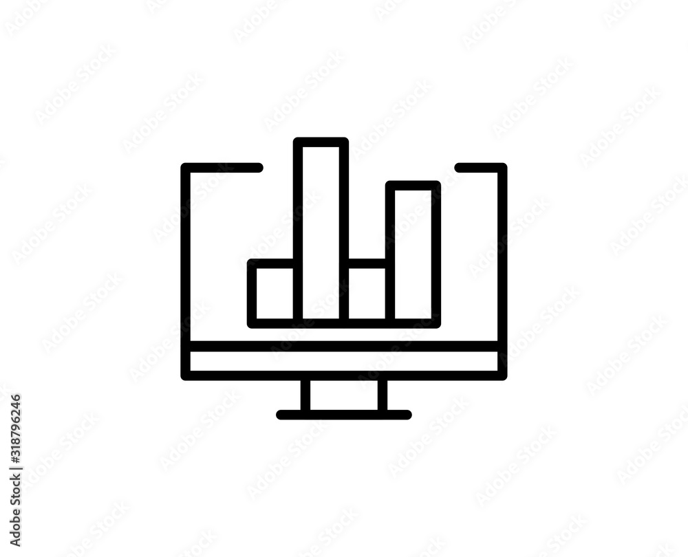 Diagram line icon Diagram line icon
