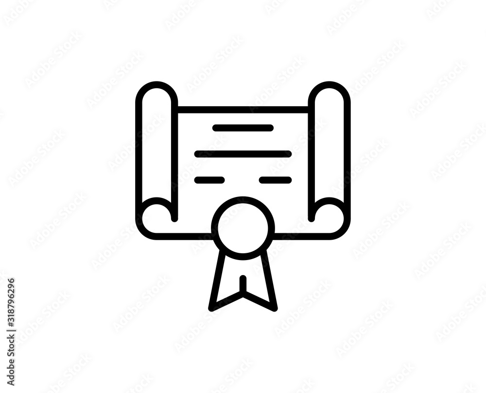 Flat line icon Flat line icon