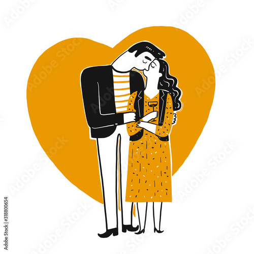 Couples kiss