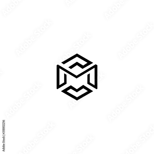 MC Letter Logo Design with Creative Modern