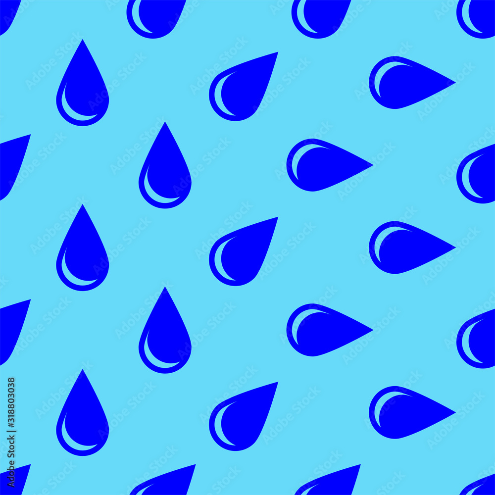 Drop Icon Seamless Pattern Drop Icon Seamless Pattern