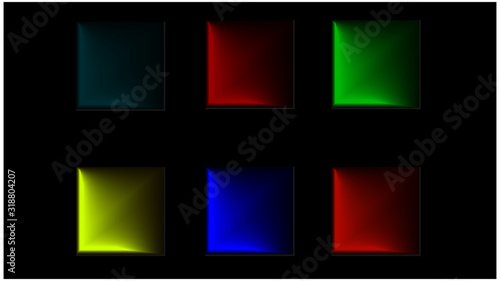 A Square Tile with a grout line on 2 sides for tiling a background.  Seamless Tiling.  Varied colors with a blended body to give depth.