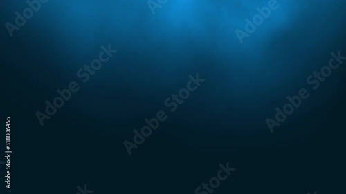 Blue abstract beautiful light smoke fog effect slow motion on black background. Dust Particles. Footage motion graphics. 3D rendering. 4K Video UHD 3840x2160