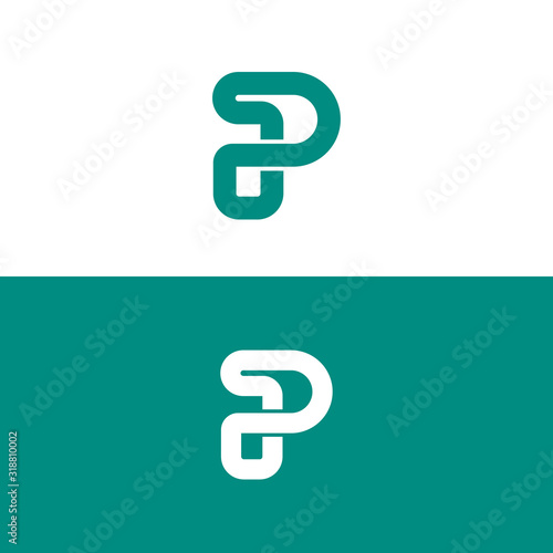 p letter logo design, p vector logo, p logo design