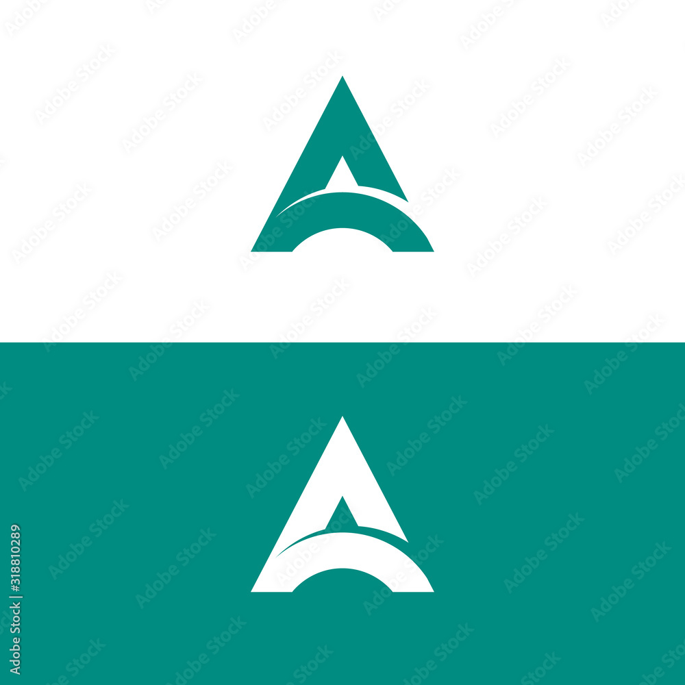 Fototapeta premium A logo design. letter A logo design