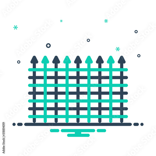 mix icon for fence 