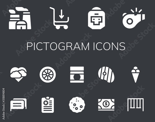 pictogram icon set