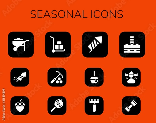 seasonal icon set
