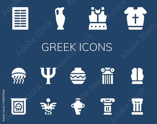 greek icon set