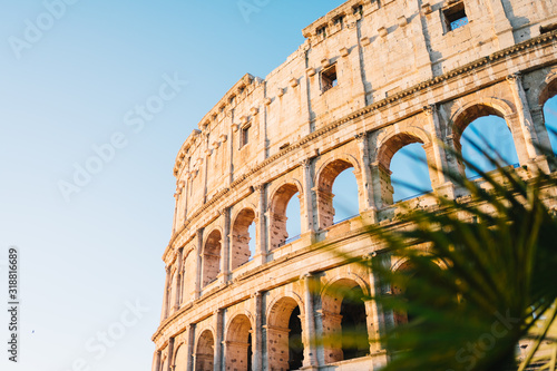 Fotografiet Rome, Italy - Jan 2, 2020: The Colosseum in Rome, Italy