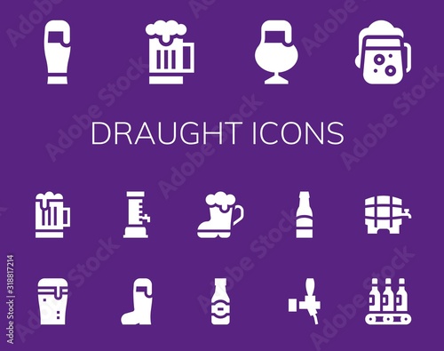 draught icon set