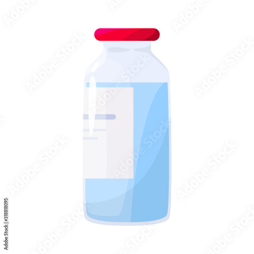 Medication concept, pharmacy drug in ampoule