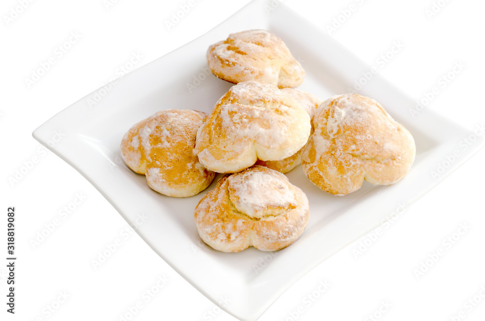 Figure gingerbreads on a plate Figure gingerbreads on a plate