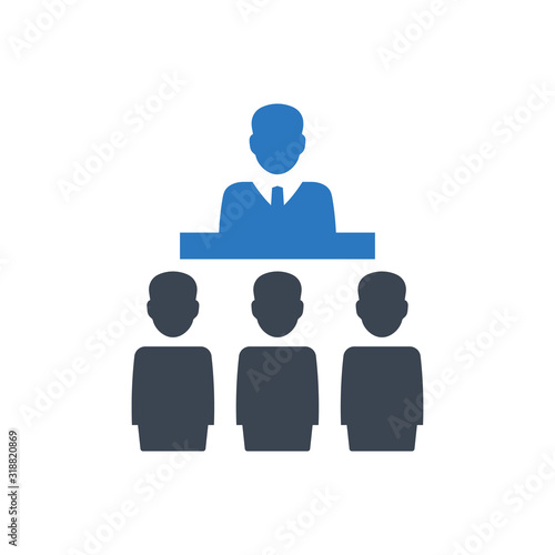 Business lecture icon