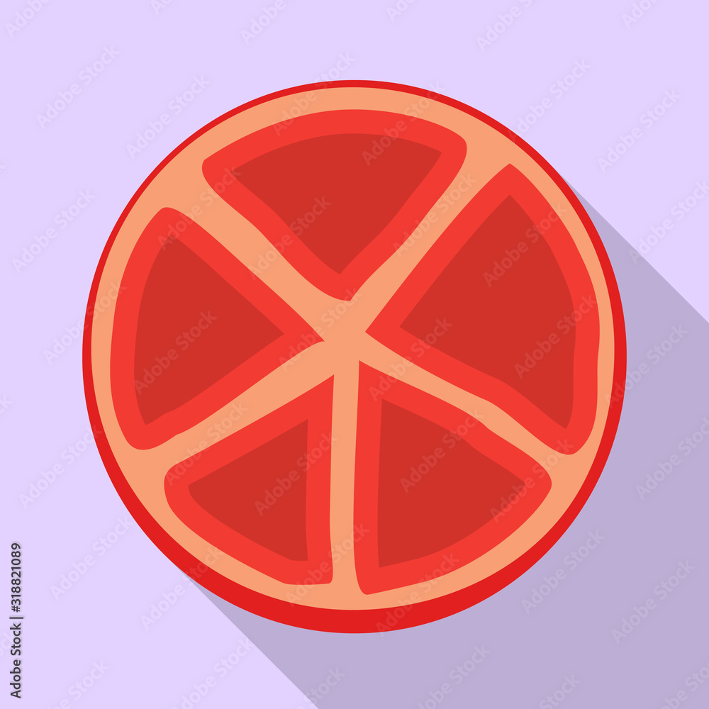Isolated object of tomato and slice icon. Graphic of tomato and vegetable vector icon for stock. Isolated object of tomato and slice icon. Graphic of tomato and vegetable vector icon for stock.