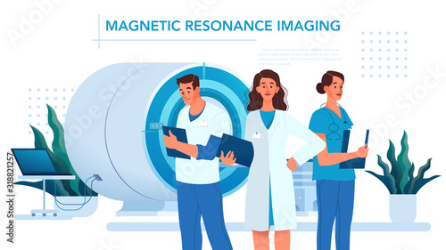 Magnetic resonance imaging. Medical research and diagnosis.