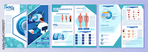 Magnetic resonance imaging advert brochure. Medical research
