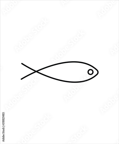 fish line icon,vector best line icon.