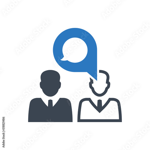 Business conversation icon