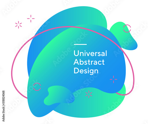 Abstract flowy background with text