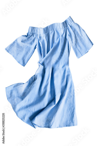 Fotografie Blue dress isolated