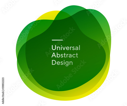 Rounded creative abstract shapes form