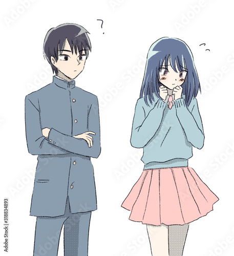 照れる イラスト