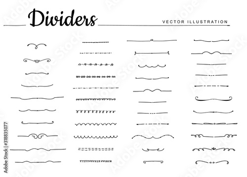 Set of decorative elements.