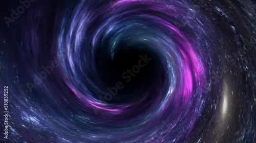 black hole, science fiction wallpaper. Beauty of deep space. Colorful graphics for background, like water waves, clouds, night sky, universe, galaxy, Planets, © ธนพล สินสร้าง