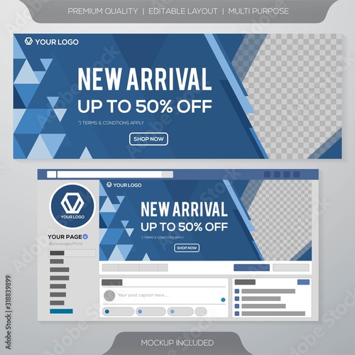 sale banner template with minimalist concept and modern layout design use for web banner and promotion kit ads