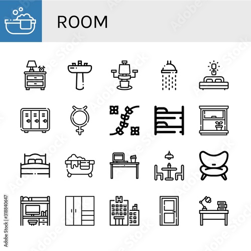 room icon set