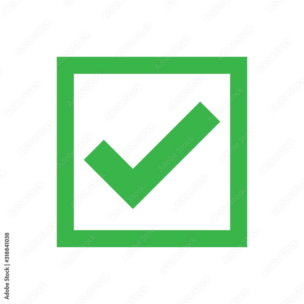 check mark icon in trendy flat design check mark icon in trendy flat design