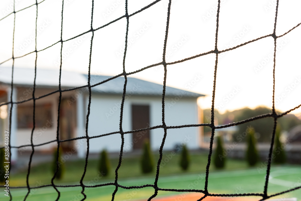 Soccer or football net background. Soccer or football net background.