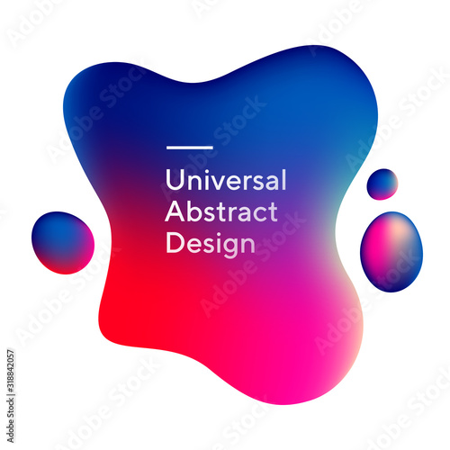 Abstract irregular graphic bubbles